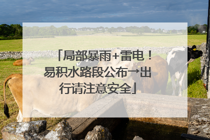 局部暴雨+雷电！易积水路段公布→出行请注意安全
