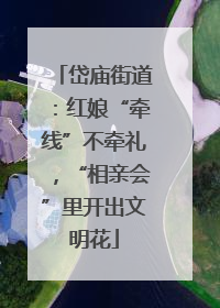 岱庙街道:红娘“牵线”不牵礼,“相亲会”里开出文明花