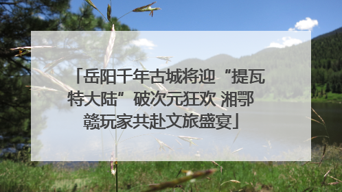 岳阳千年古城将迎“提瓦特大陆”破次元狂欢 湘鄂赣玩家共赴文旅盛宴
