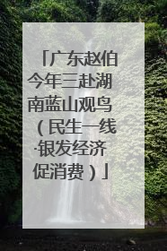 广东赵伯今年三赴湖南蓝山观鸟（民生一线·银发经济促消费）