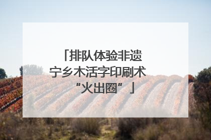 排队体验非遗 宁乡木活字印刷术“火出圈”
