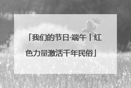 我们的节日·端午丨红色力量激活千年民俗