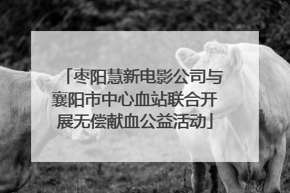 枣阳慧新电影公司与襄阳市中心血站联合开展无偿献血公益活动