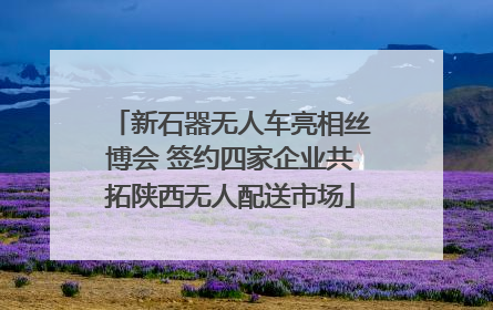 新石器无人车亮相丝博会 签约四家企业共拓陕西无人配送市场