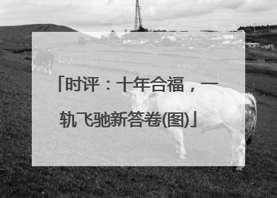 时评：十年合福，一轨飞驰新答卷(图)