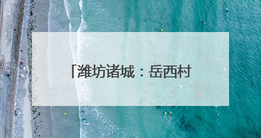 潍坊诸城：岳西村走上“强村新路”