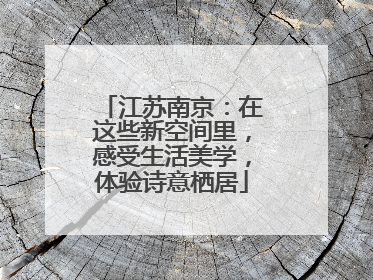江苏南京：在这些新空间里，感受生活美学，体验诗意栖居