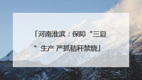 河南淮滨：保障“三夏”生产 严抓秸秆禁烧