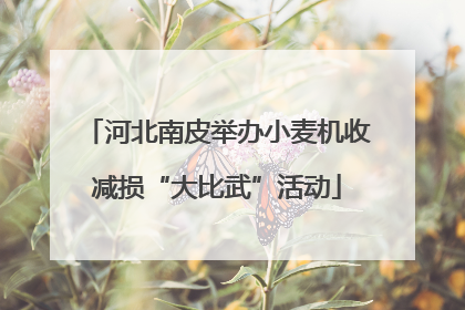 河北南皮举办小麦机收减损“大比武”活动