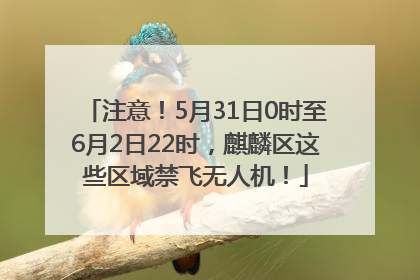 注意！5月31日0时至6月2日22时，麒麟区这些区域禁飞无人机！