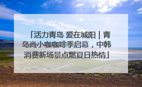 活力青岛 爱在城阳｜青岛尚小咖咖啡季启幕，中韩消费新场景点燃夏日热情