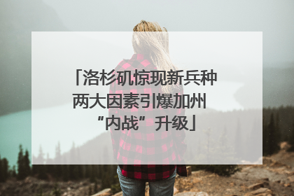 洛杉矶惊现新兵种 两大因素引爆加州“内战”升级