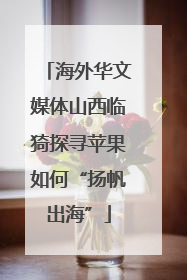 海外华文媒体山西临猗探寻苹果如何“扬帆出海”