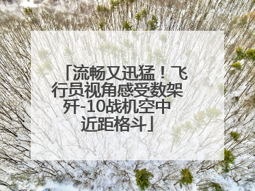 流畅又迅猛！飞行员视角感受数架歼-10战机空中近距格斗