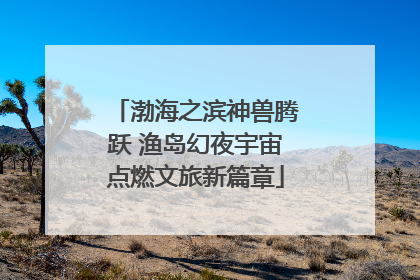 渤海之滨神兽腾跃 渔岛幻夜宇宙点燃文旅新篇章