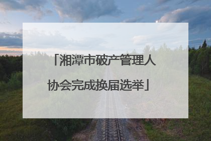 湘潭市破产管理人协会完成换届选举