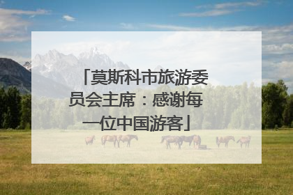 莫斯科市旅游委员会主席：感谢每一位中国游客