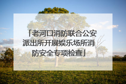 老河口消防联合公安派出所开展娱乐场所消防安全专项检查
