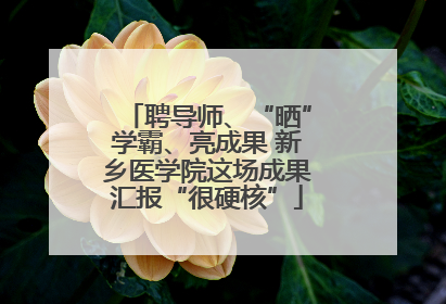 聘导师、“晒”学霸、亮成果 新乡医学院这场成果汇报“很硬核”