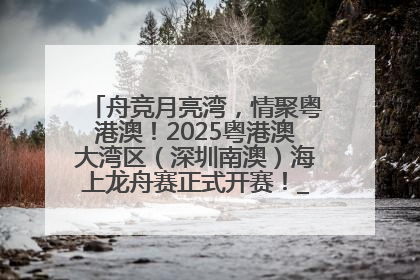 舟竞月亮湾，情聚粤港澳！2025粤港澳大湾区（深圳南澳）海上龙舟赛正式开赛！_深圳新闻网