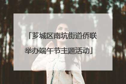 芗城区南坑街道侨联举办端午节主题活动
