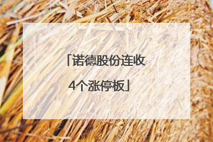 诺德股份连收4个涨停板