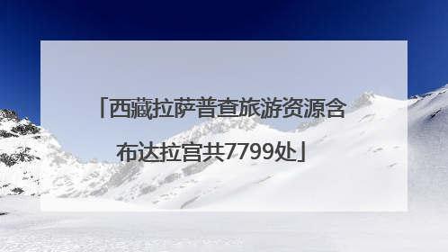 西藏拉萨普查旅游资源含布达拉宫共7799处