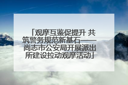 观摩互鉴促提升 共筑警务规范新基石——尚志市公安局开展派出所建设拉动观摩活动