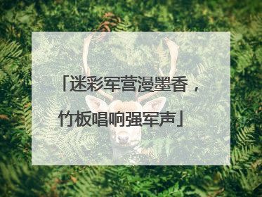 迷彩军营漫墨香，竹板唱响强军声