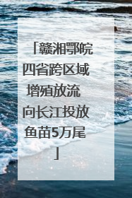 赣湘鄂皖四省跨区域增殖放流 向长江投放鱼苗5万尾