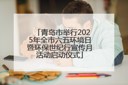 青岛市举行2025年全市六五环境日暨环保世纪行宣传月活动启动仪式