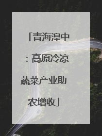 青海湟中：高原冷凉蔬菜产业助农增收