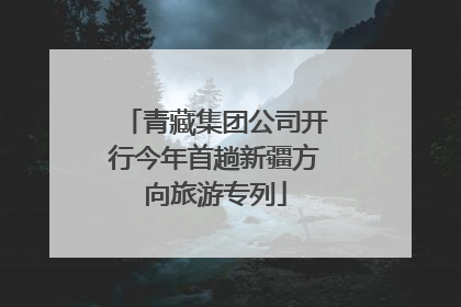 青藏集团公司开行今年首趟新疆方向旅游专列