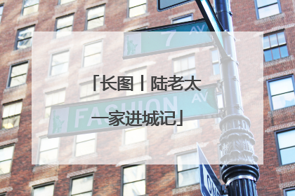 长图丨陆老太一家进城记