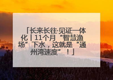 长来长往·见证一体化丨11个月“智慧渔场”下水，这就是“通州湾速度”！