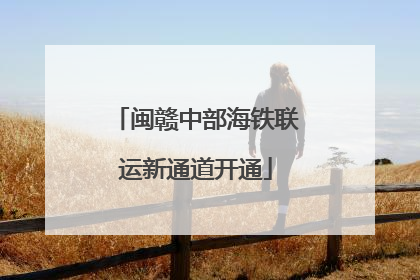 闽赣中部海铁联运新通道开通