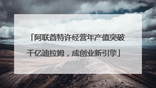 阿联酋特许经营年产值突破千亿迪拉姆，成创业新引擎