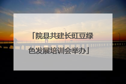 院县共建长豇豆绿色发展培训会举办