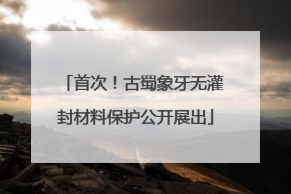 首次！古蜀象牙无灌封材料保护公开展出