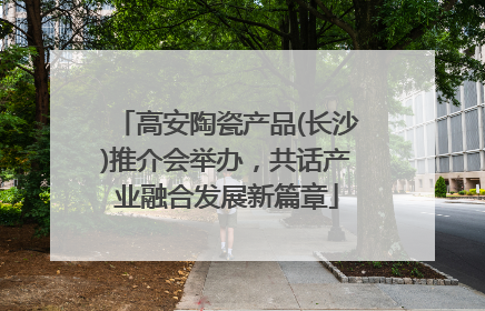 高安陶瓷产品(长沙)推介会举办，共话产业融合发展新篇章