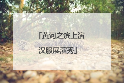 黄河之滨上演汉服展演秀
