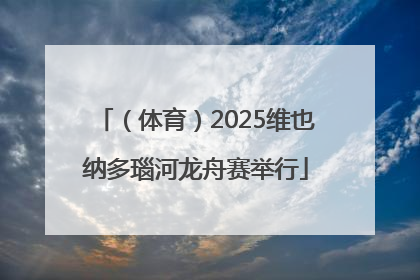 （体育）2025维也纳多瑙河龙舟赛举行