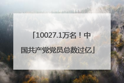 10027.1万名！中国共产党党员总数过亿