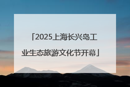 2025上海长兴岛工业生态旅游文化节开幕