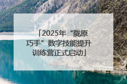 2025年“陇原巧手”数字技能提升训练营正式启动