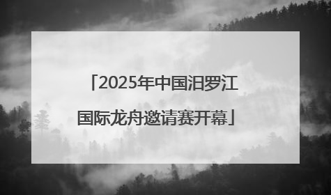 2025年中国汨罗江国际龙舟邀请赛开幕