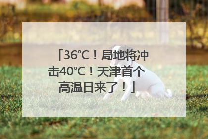 36℃！局地将冲击40℃！天津首个高温日来了！