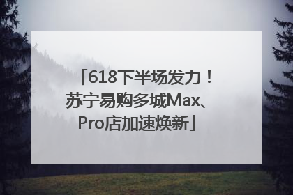 618下半场发力！苏宁易购多城Max、Pro店加速焕新