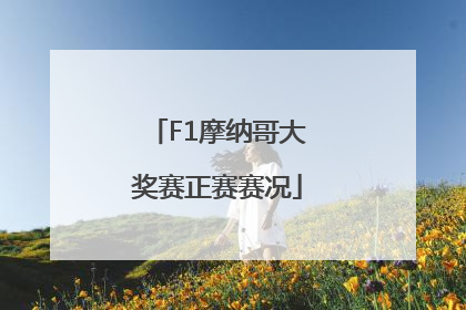F1摩纳哥大奖赛正赛赛况